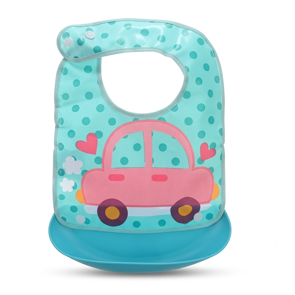 waterproof bib with plate