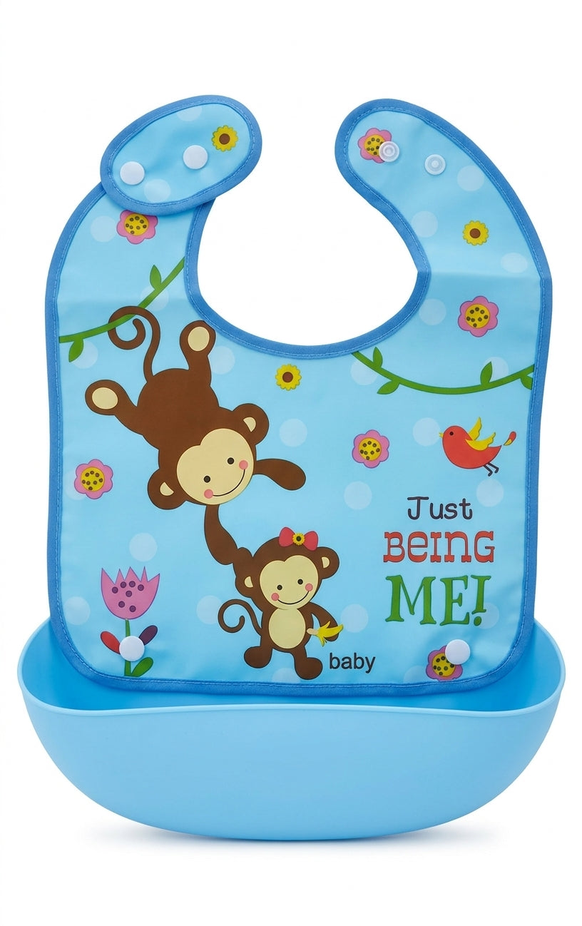 waterproof bib with plate