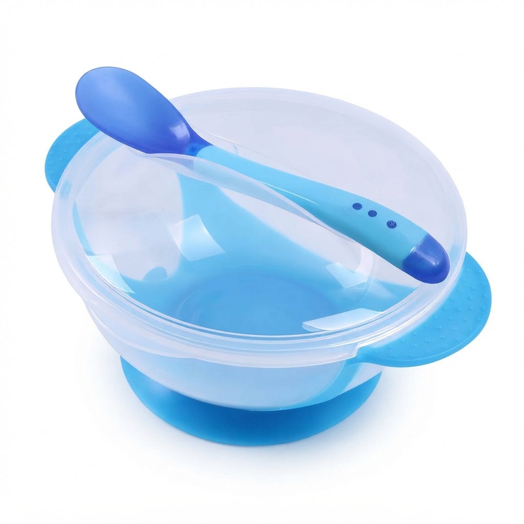 Baby Plate with Lid & Spoon