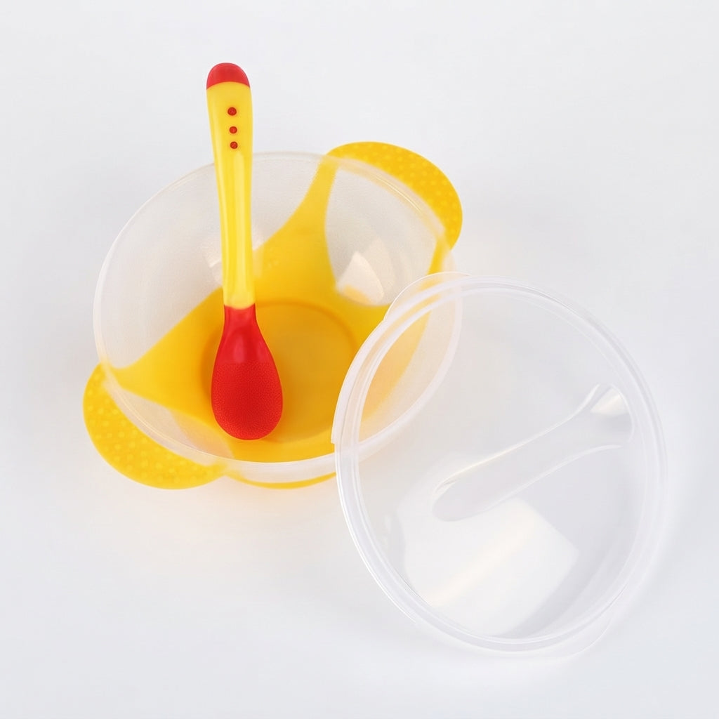 Baby Plate with Lid & Spoon